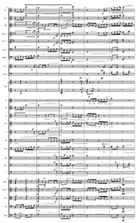 page from orchestra score